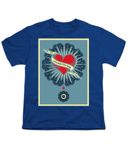 Rubino Blood Heart - Youth T-Shirt Youth T-Shirt Pixels Royal Small 