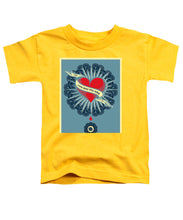 Rubino Blood Heart - Toddler T-Shirt Toddler T-Shirt Pixels Yellow Small 