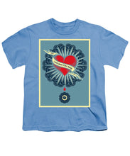 Rubino Blood Heart - Youth T-Shirt Youth T-Shirt Pixels Carolina Blue Small 