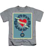 Rubino Blood Heart - Kids T-Shirt Kids T-Shirt Pixels Heather Small 