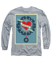Rubino Blood Heart - Long Sleeve T-Shirt Long Sleeve T-Shirt Pixels Heather Small 