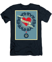 Rubino Blood Heart - Men's T-Shirt (Athletic Fit) Men's T-Shirt (Athletic Fit) Pixels Navy Small 