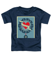 Rubino Blood Heart - Toddler T-Shirt Toddler T-Shirt Pixels Navy Small 