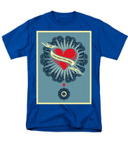 Rubino Blood Heart - Men's T-Shirt  (Regular Fit) Men's T-Shirt (Regular Fit) Pixels Royal Small 
