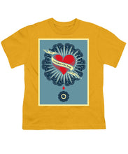 Rubino Blood Heart - Youth T-Shirt Youth T-Shirt Pixels Gold Small 