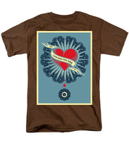 Rubino Blood Heart - Men's T-Shirt  (Regular Fit) Men's T-Shirt (Regular Fit) Pixels Coffee Small 