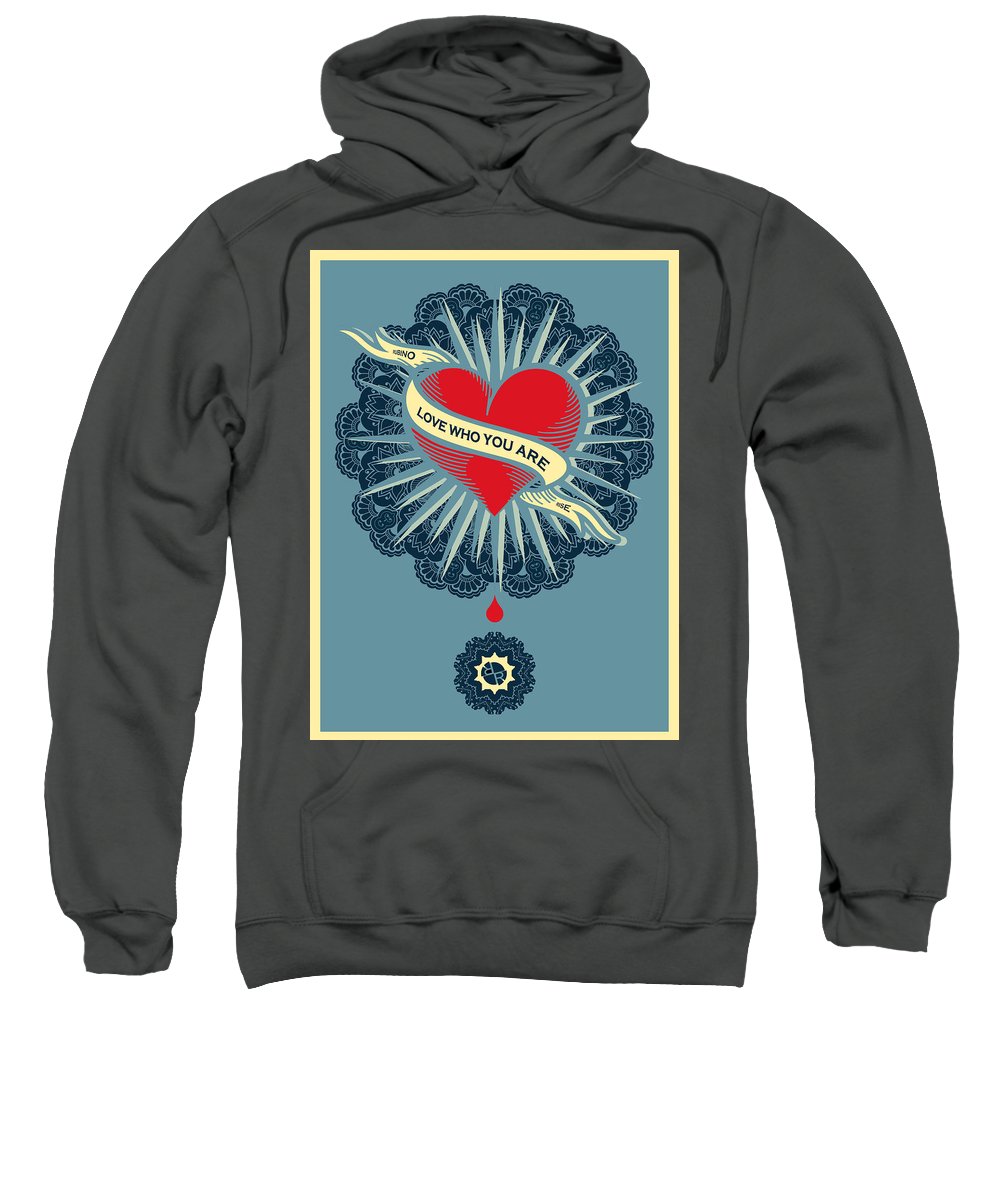 Rubino Blood Heart - Sweatshirt Sweatshirt Pixels Charcoal Small 