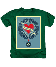 Rubino Blood Heart - Kids T-Shirt Kids T-Shirt Pixels Kelly Green Small 