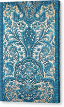 Rubino Blue Floral - Canvas Print Canvas Print Pixels 6.625" x 10.000" Mirrored Glossy