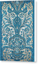 Rubino Blue Floral - Canvas Print Canvas Print Pixels 6.625" x 10.000" White Glossy