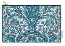 Rubino Blue Floral - Carry-All Pouch Carry-All Pouch Pixels Medium (9.5" x 6")  