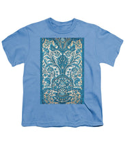 Rubino Blue Floral - Youth T-Shirt Youth T-Shirt Pixels Carolina Blue Small 