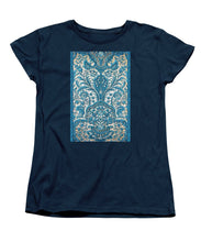 Rubino Blue Floral - Women's T-Shirt (Standard Fit) Women's T-Shirt (Standard Fit) Pixels Navy Small 