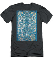 Rubino Blue Floral - Men's T-Shirt (Athletic Fit) Men's T-Shirt (Athletic Fit) Pixels Charcoal Small 