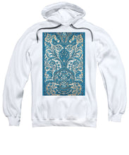 Rubino Blue Floral - Sweatshirt Sweatshirt Pixels White Small 