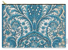 Rubino Blue Floral - Carry-All Pouch Carry-All Pouch Pixels Large (12.5" x 8.5")  