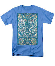 Rubino Blue Floral - Men's T-Shirt  (Regular Fit) Men's T-Shirt (Regular Fit) Pixels Carolina Blue Small 