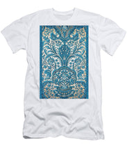 Rubino Blue Floral - Men's T-Shirt (Athletic Fit) Men's T-Shirt (Athletic Fit) Pixels White Small 