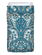 Rubino Blue Floral - Duvet Cover Duvet Cover Pixels Twin  