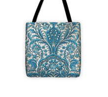 Rubino Blue Floral - Tote Bag Tote Bag Pixels 13" x 13"  
