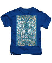 Rubino Blue Floral - Kids T-Shirt Kids T-Shirt Pixels Royal Small 