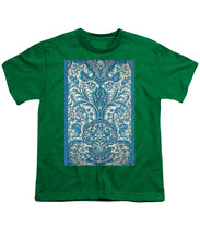 Rubino Blue Floral - Youth T-Shirt Youth T-Shirt Pixels Kelly Green Small 