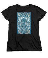 Rubino Blue Floral - Women's T-Shirt (Standard Fit) Women's T-Shirt (Standard Fit) Pixels Black Small 