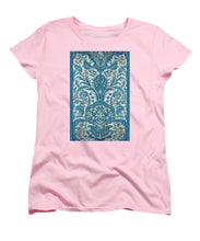 Rubino Blue Floral - Women's T-Shirt (Standard Fit) Women's T-Shirt (Standard Fit) Pixels Pink Small 