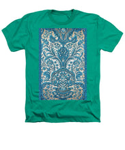 Rubino Blue Floral - Heathers T-Shirt Heathers T-Shirt Pixels Kelly Green Small 