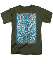 Rubino Blue Floral - Men's T-Shirt  (Regular Fit) Men's T-Shirt (Regular Fit) Pixels Military Green Small 