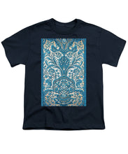 Rubino Blue Floral - Youth T-Shirt Youth T-Shirt Pixels Navy Small 