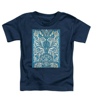 Rubino Blue Floral - Toddler T-Shirt Toddler T-Shirt Pixels Navy Small 