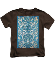 Rubino Blue Floral - Kids T-Shirt Kids T-Shirt Pixels Coffee Small 
