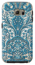 Rubino Blue Floral - Phone Case Phone Case Pixels Galaxy S6 Tough Case  