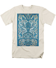 Rubino Blue Floral - Men's T-Shirt  (Regular Fit) Men's T-Shirt (Regular Fit) Pixels Cream Small 