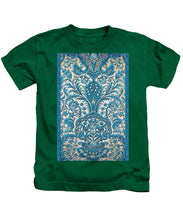 Rubino Blue Floral - Kids T-Shirt Kids T-Shirt Pixels Kelly Green Small 