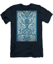 Rubino Blue Floral - Men's T-Shirt (Athletic Fit) Men's T-Shirt (Athletic Fit) Pixels Navy Small 