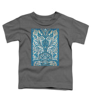 Rubino Blue Floral - Toddler T-Shirt Toddler T-Shirt Pixels Charcoal Small 