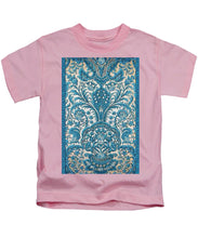 Rubino Blue Floral - Kids T-Shirt Kids T-Shirt Pixels Pink Small 