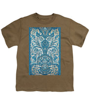 Rubino Blue Floral - Youth T-Shirt Youth T-Shirt Pixels Safari Green Small 