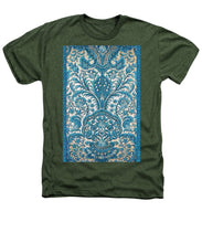 Rubino Blue Floral - Heathers T-Shirt Heathers T-Shirt Pixels Military Green Small 