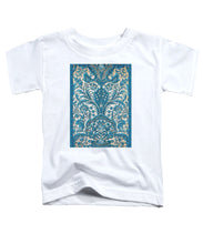 Rubino Blue Floral - Toddler T-Shirt Toddler T-Shirt Pixels White Small 