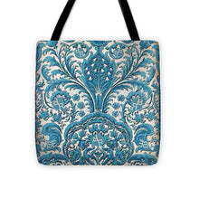 Rubino Blue Floral - Tote Bag Tote Bag Pixels 16" x 16"  