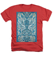Rubino Blue Floral - Heathers T-Shirt Heathers T-Shirt Pixels Red Small 