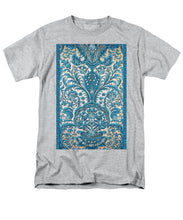 Rubino Blue Floral - Men's T-Shirt  (Regular Fit) Men's T-Shirt (Regular Fit) Pixels Heather Small 