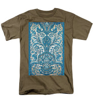 Rubino Blue Floral - Men's T-Shirt  (Regular Fit) Men's T-Shirt (Regular Fit) Pixels Safari Green Small 