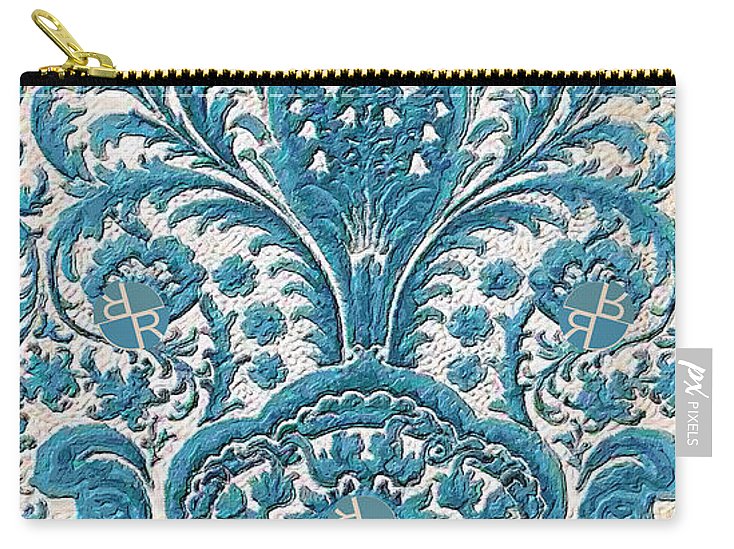 Rubino Blue Floral - Carry-All Pouch Carry-All Pouch Pixels Small (6