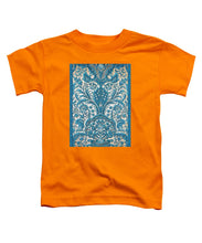 Rubino Blue Floral - Toddler T-Shirt Toddler T-Shirt Pixels Orange Small 