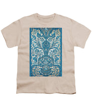 Rubino Blue Floral - Youth T-Shirt Youth T-Shirt Pixels Cream Small 