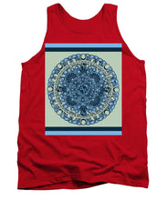 Rubino Blue Green Floral - Tank Top Tank Top Pixels Red Small 